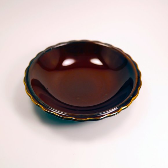 Vintage Brown and Gold Trinket Dish Made in Japan - Picture 2 of 7